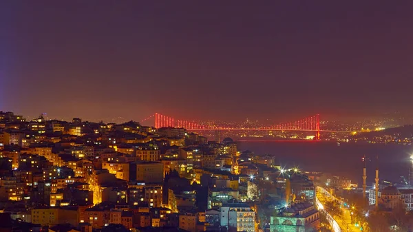 Luces nocturnas de Estambul — Foto de Stock