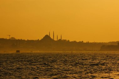 Istanbul Boğaziçi'güzel siluet