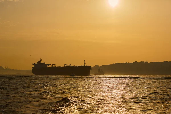 Logistica e trasporto della nave cargo internazionale. Trasporto merci, spedizione . — Foto Stock