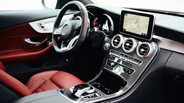 Interior do carro de luxo — Fotografia de Stock