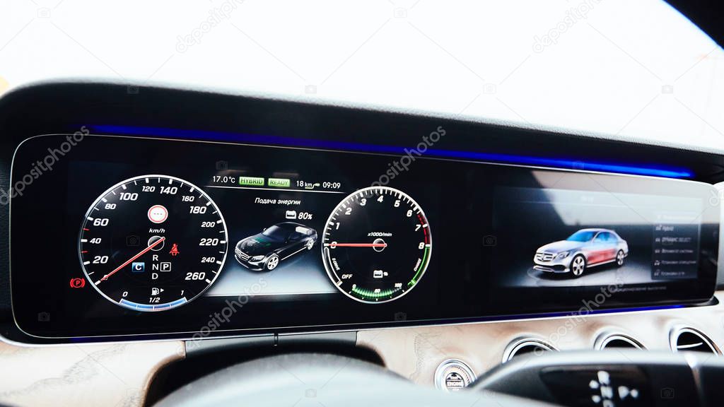 Luxury car dashboard