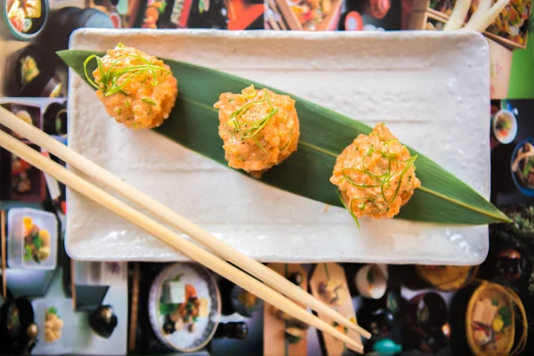 Seafood appetizer in Japanese style — Stock Photo, Image