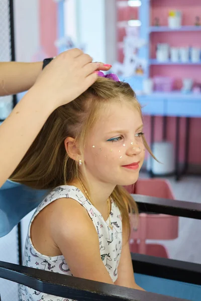Children Make Glitter Makeup Sparkles On Stock Photo 1373070362