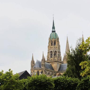 The Cathedrale Notre-Dame de Bayeux, Fransa, Normandiya