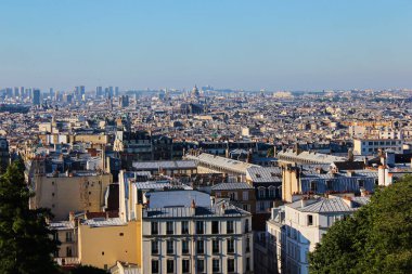 Fransa 'nın Butte Montmartre kentinden Paris' in hava manzarası