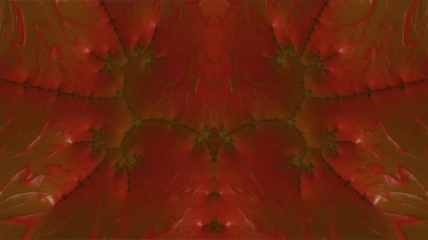 Fraktale Abstrakte Hintergrundanimation Spirale Nahtlose Schleife — Stockvideo