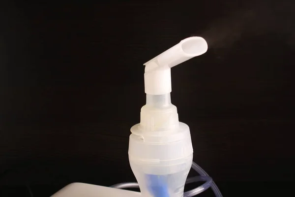 Nebulizer on black background — Stock Photo, Image