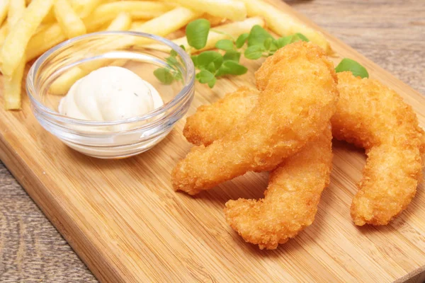 Fried Shrimp and Fries