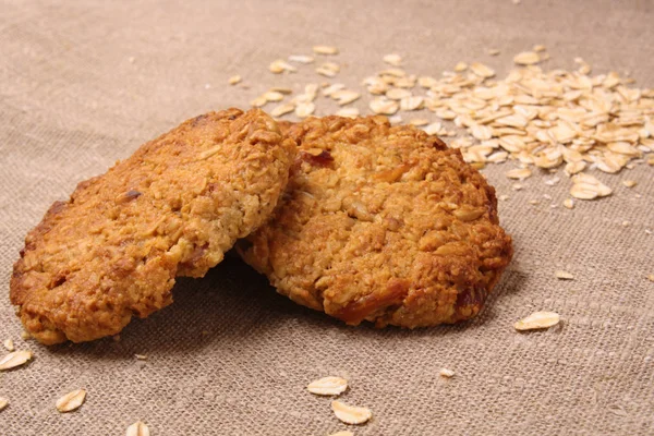 Yulaf ezmeli ev yapımı tatlı kurabiye.