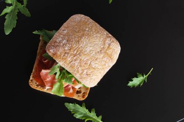 sandviç prosciutto hamon ciabatta