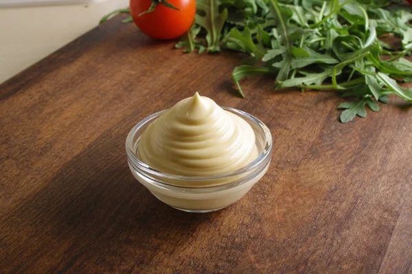 Salsa de mayonesa crema agria — Foto de Stock