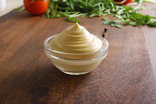 Salsa de mayonesa crema agria — Foto de Stock