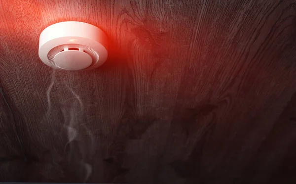 Tahtadaki yangın alarmı sensörü.