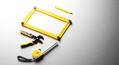 sarı araçlar inşa araçları cetvel pasatigi