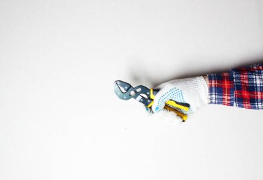 Sarı bina eldiveni.