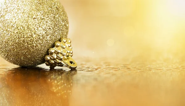 Banner de Navidad de oro — Foto de Stock