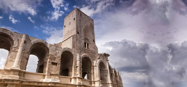 Arena ruin banner — Stock Photo, Image