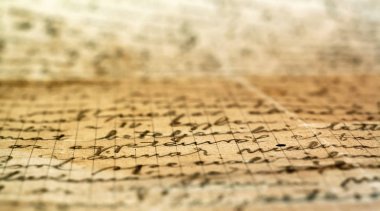 eski bir el yazısıyla mektup