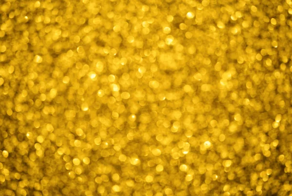 Luci sfocate in oro giallo biglietto di Natale vuoto, festa, nuovo anno — Foto Stock