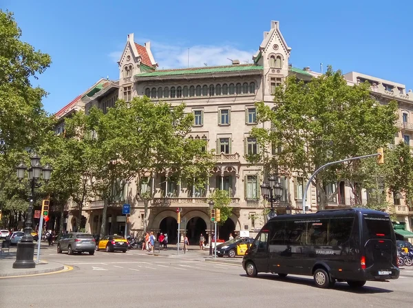 Architecture of Passeig de Gracia street in Barcelona — Stock Photo, Image
