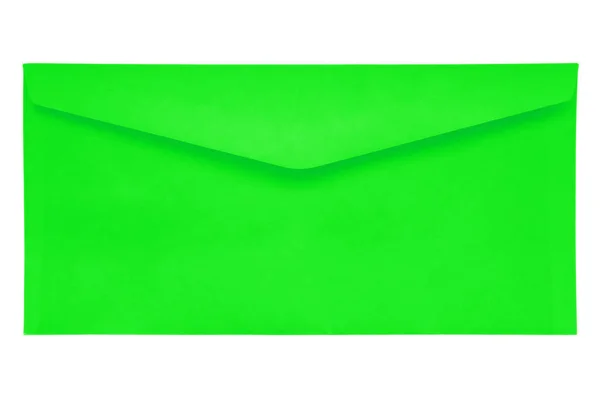 Конверт закрыт - зеленый — стоковое фото