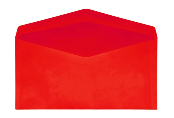 Zarfı açtı - kırmızı — Stok fotoğraf