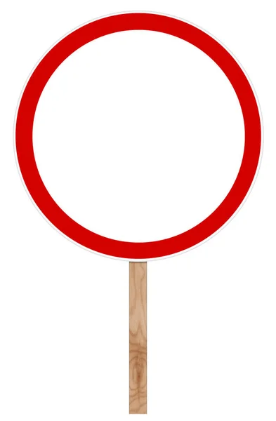 Prohibitory traffic sign - Movement Prohibition — Stock Photo, Image
