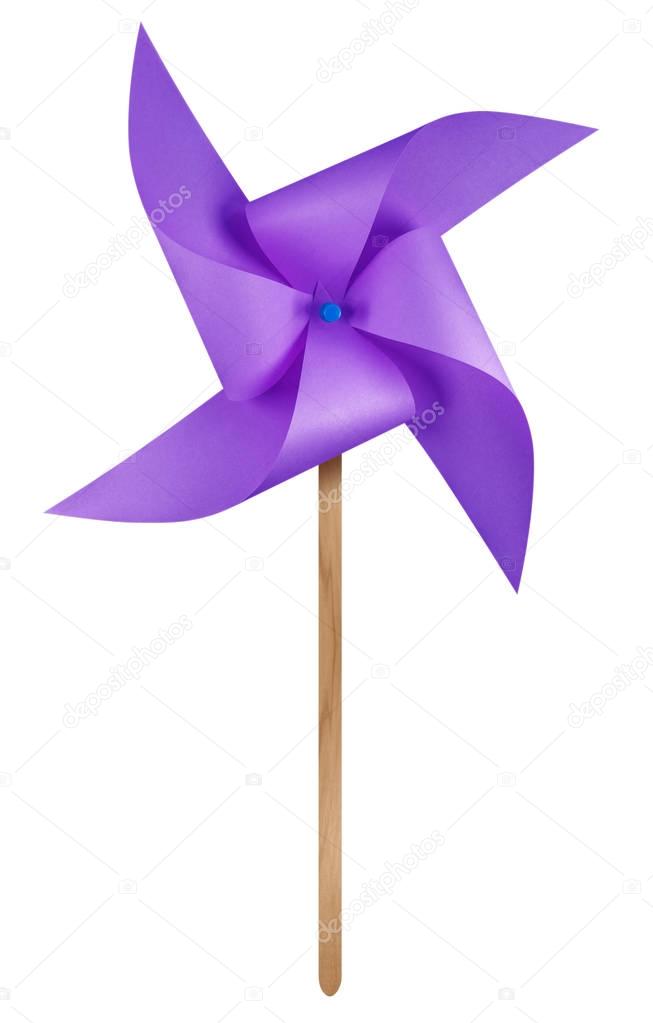 Paper windmill pinwheel - Violet