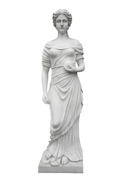 Marmeren standbeeld geïsoleerd Rechtenvrije Stockfoto's