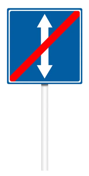 Informative traffic sign - The end of Reverse movement — Stock Photo, Image