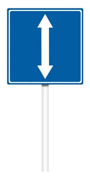 Bilgilendirici trafik işaretleri - geriye doğru hareket — Stok fotoğraf