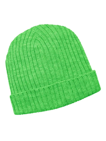 Woolen cap isolated - green — Stock Photo, Image