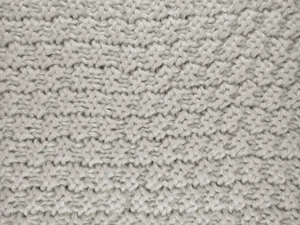 Latar Belakang Wool Knitted - Putih — Stok Foto