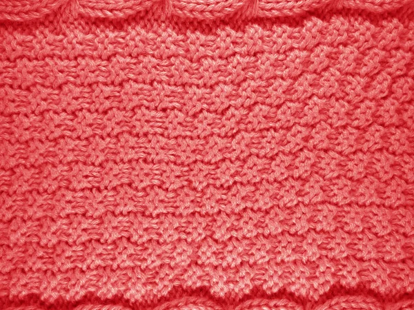 Latar Belakang Wool Knitted Merah — Stok Foto