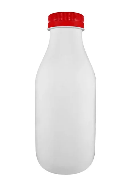 Butelka mleko na białym tle — Zdjęcie stockowe