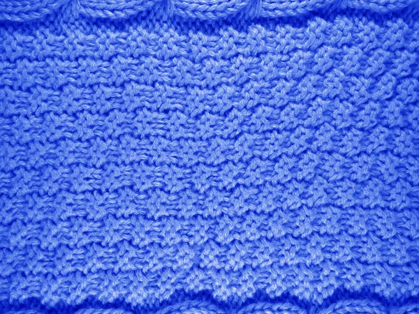 Gestrickte Wolle Hintergrund - dunkelblau — Stockfoto