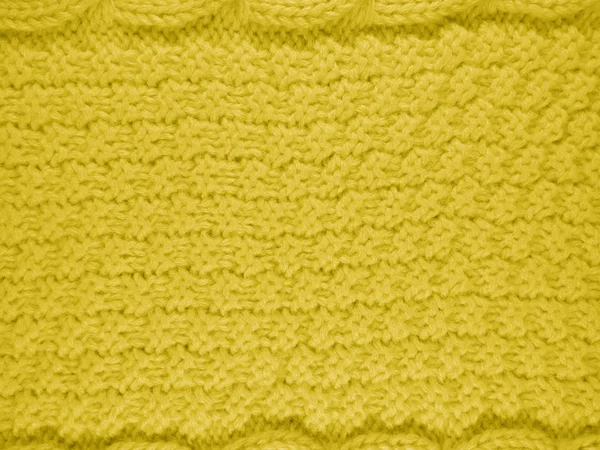 Knitted Wool Background - Yellow — Stock Photo, Image