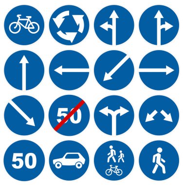 Koleksiyonları yol yol işaretleri