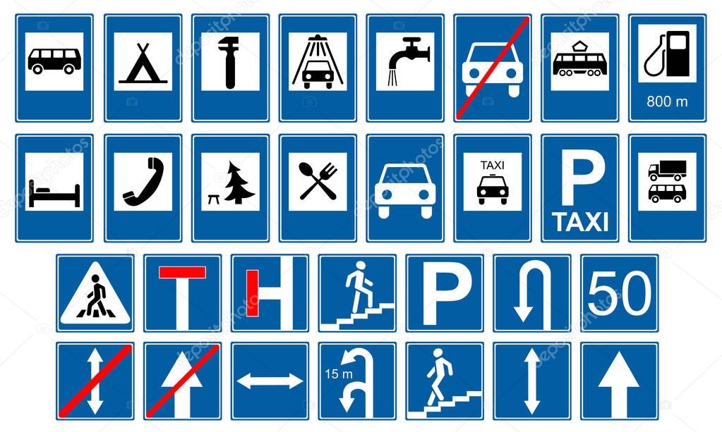 Road traffic signs collections