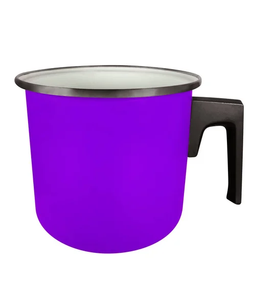 Кастрюля изолированная - фиолетовая — стоковое фото