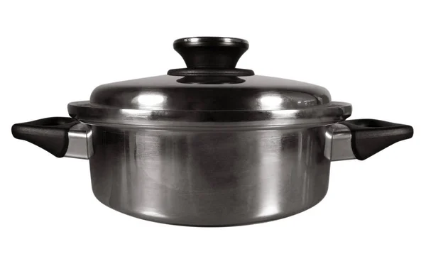 Saucepan isolated - Silver — Stock Photo, Image