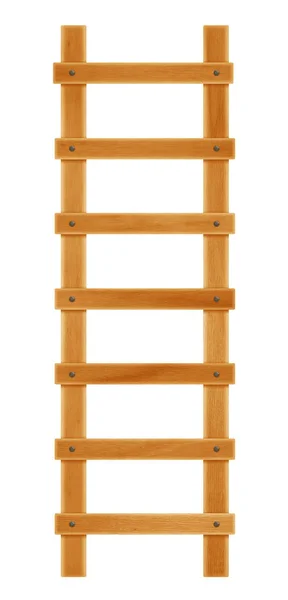 Wooden step ladder - orange — Stock Photo, Image