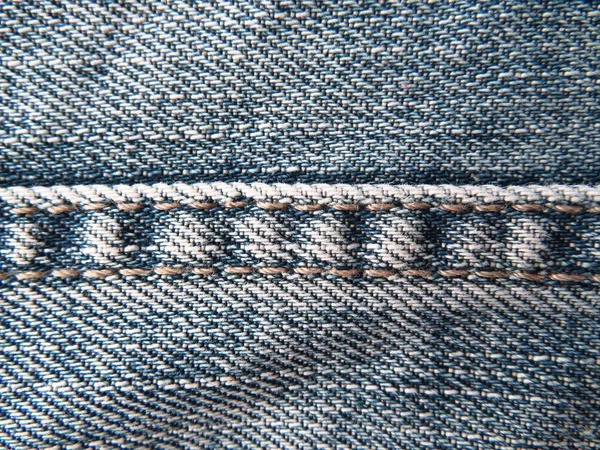 Textur der blauen Jeans — Stockfoto