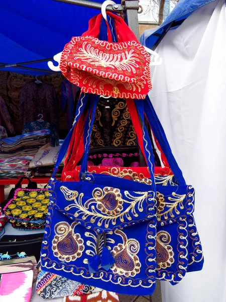 Almaty - Kazakh ethnic handbags — Stock Photo, Image