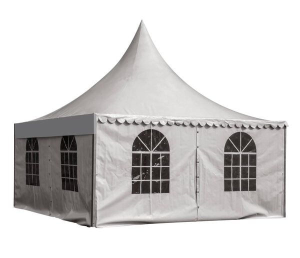 Market tent isolated
