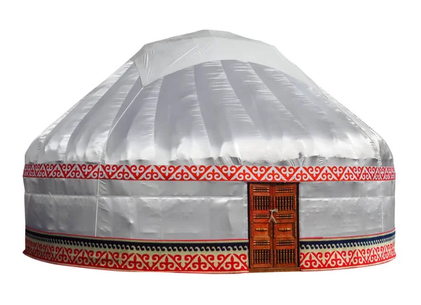 İzole kazak yurt — Stok fotoğraf