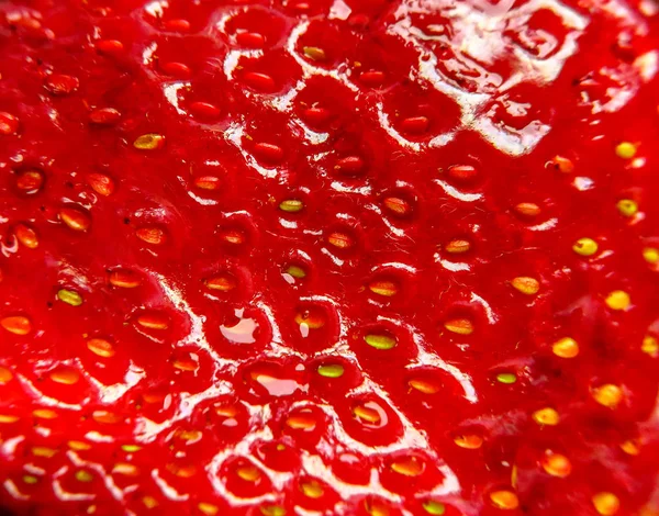 Strawberry textur bakgrund — Stockfoto