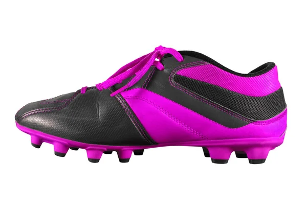 Botas de futebol isoladas - violeta — Fotografia de Stock