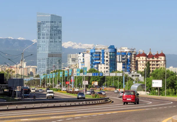 Almatı - Al-Farabi avenue — Stok fotoğraf