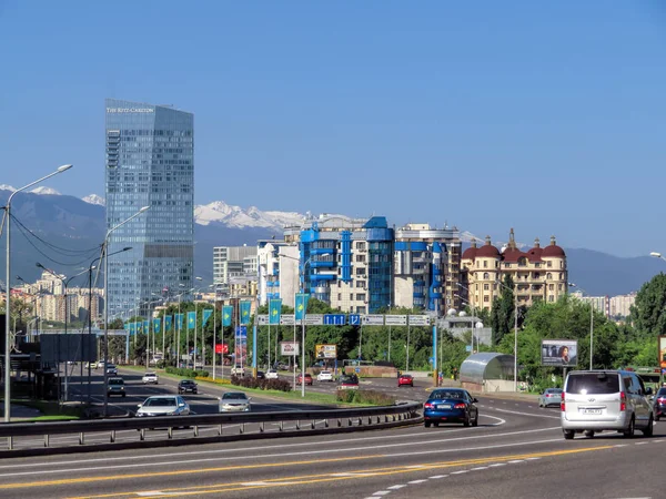 Almatı - Al-Farabi avenue — Stok fotoğraf